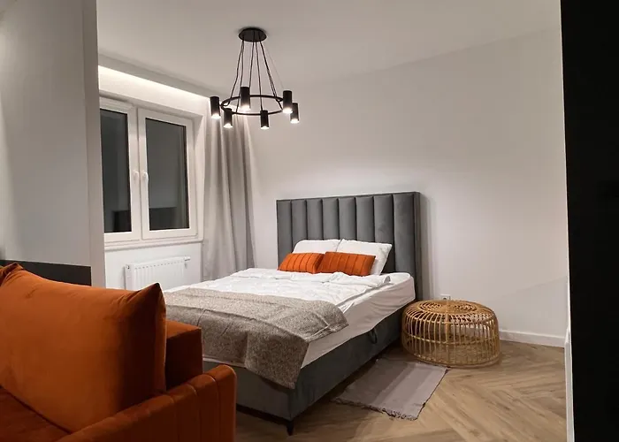 Gold Sleep Apartament We Wroclawiu Z Prywatnym Jacuzzi I Duzym Lozkiem